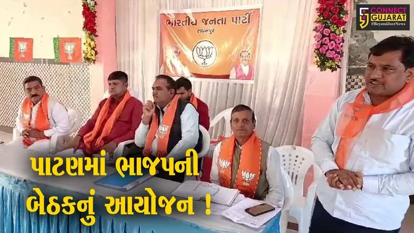 પાટણ: ભાજપની કારોબારી બેઠક યોજાય, રાધનપુર શેહર કાર્યકારી પ્રમુખ જસુભાઈ રાવલની નિમણૂક