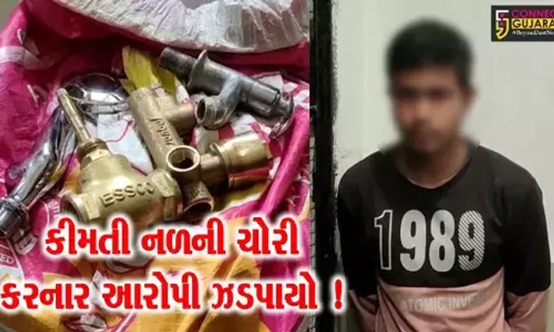 અંકલેશ્વર: મકાનમાંથી કીમતી નળ સહિત પ્લમ્બરીંગના સામાનની ચોરી કરનાર તસ્કરની પોલીસે કરી ધરપકડ