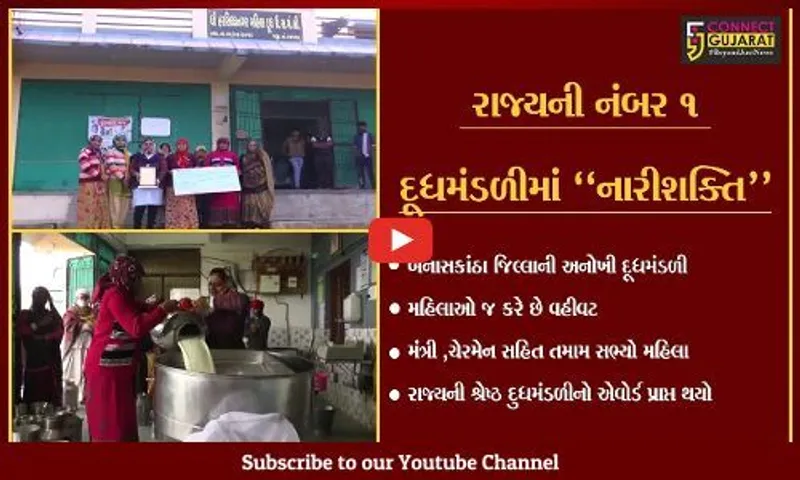 બનાસકાંઠા: નારીશક્તિના હાથમાં દૂધ મંડળીની કમાન,મહિલાઓ જ કરે છે વહીવટ