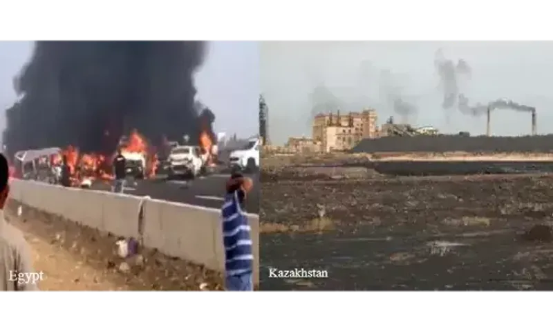 2 દેશોમાં બની 2 મોટી દુર્ઘટના, ઈજિપ્તમાં બસનો અકસ્માત, ક્ઝાકિસ્તાનની ખીણમાં લાગી આગ, કુલ 67 લોકોના મોત....
