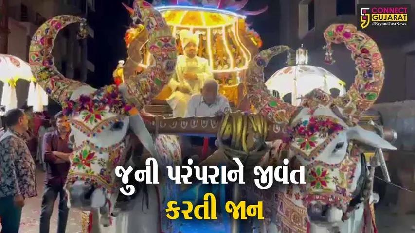 એક વિવાહ ઐસા ભી: જુની પરંપરાને જીવંત કરતી જાન નવસારીના જલાલપોરમાં નીકળી, સૌ કોઇ જોતાં રહી ગયા