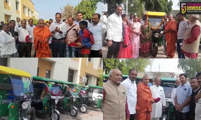 ભરૂચ : આમોદ તાલુકા પંચાયત ખાતે ૧૧ ઇ-રીક્ષાનું ધારાસભ્યના હસ્તે લોકાર્પણ કરાયુ