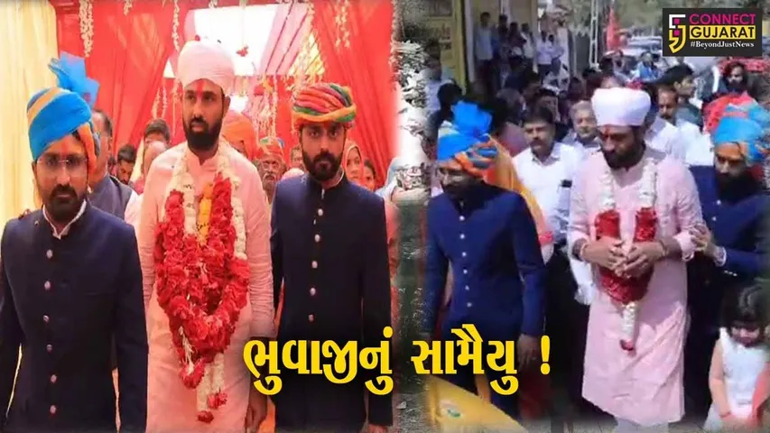અરવલ્લીઃમોડાસાના મેઢાસણ ગામે મુકેશ ભુવાજીનું રાજપુત સમાજ દ્વારા સામૈયા સાથે સ્વાગત કરાયું