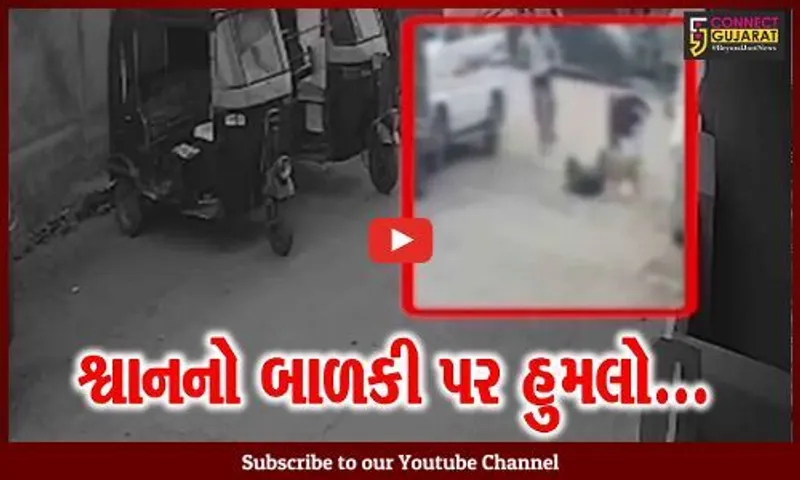 સુરત : શ્વાને બચકાં ભરતા બાળકીને પહોચી ગંભીર ઇજા, સમગ્ર ઘટના થઈ CCTVમાં કેદ...