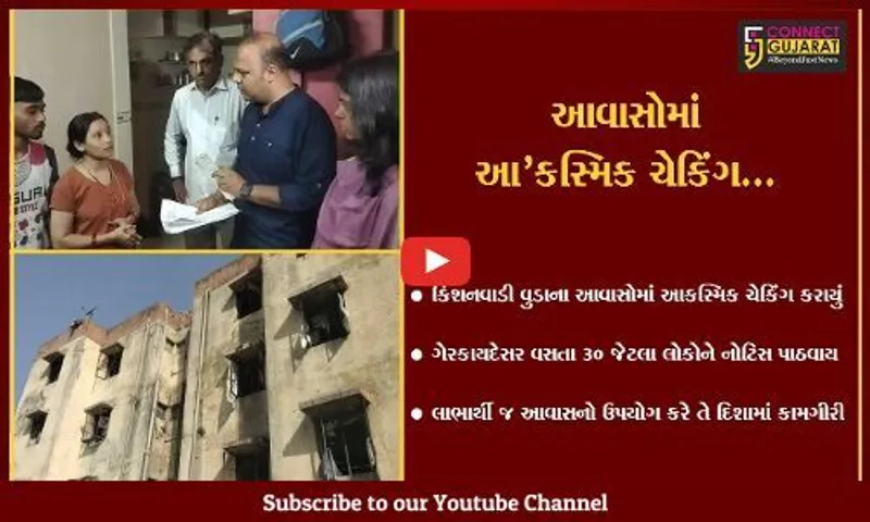 વડોદરા : કિશનવાડી વુડાના આવાસોમાં તંત્રનું આકસ્મિક ચેકિંગ, 30 લોકોને નોટિસ અપાય...