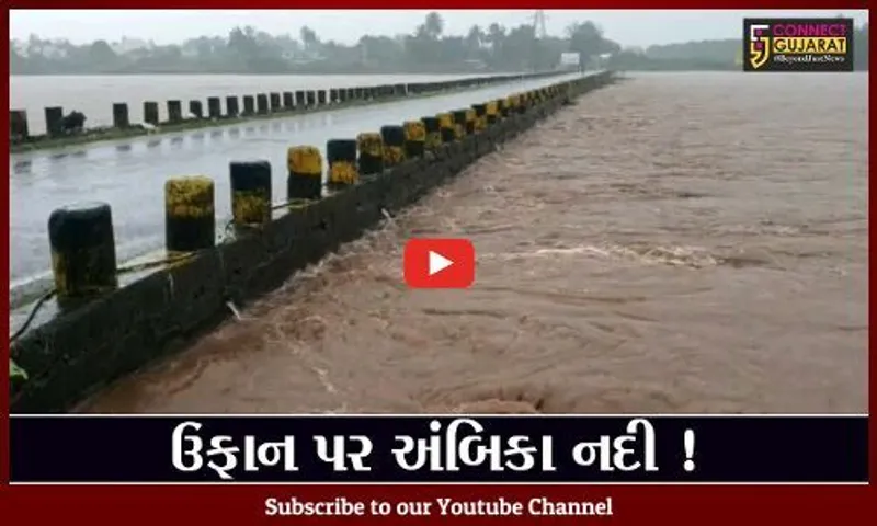 નવસારી: અંબિકા નદી ભયજનક સપાટી નજીક, 28 ગામોમાં એલર્ટ