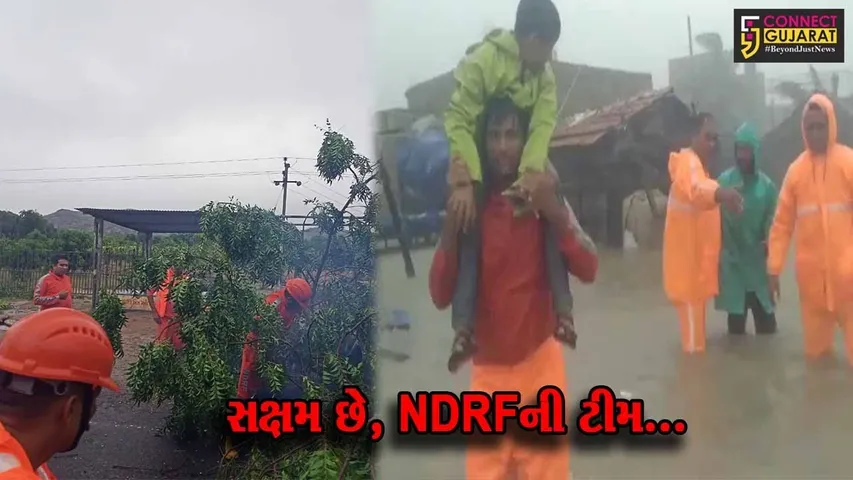 વડોદરા NDRFની ટીમના કચ્છ અને દ્વારકામાં ધામા, રાહત-બચાવ તેમજ લોકોના સ્થળાંતર માટે કરી કામગીરી...