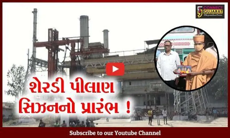 નર્મદા: સુગર ફેક્ટરીમાં શેરડી પીલાણ સિઝનનો પ્રારંભ,9 લાખ મેટ્રિક ટન પીલાણનો લક્ષ્યાંક