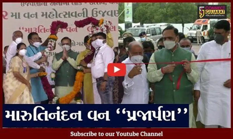 વલસાડ : મુખ્યતમંત્રી વિજય રૂપાણીના હસ્તે રાજ્યનું 21મું સાંસ્કૃટતિક વન "મારુતિનંદન વન" પ્રજાર્પણ કરાયું