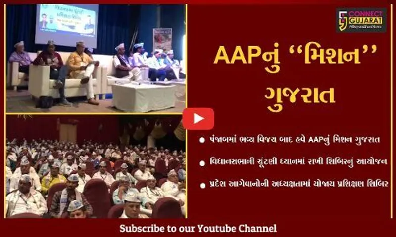 અમદાવાદ : વિધાનસભાની ચૂંટણીને ધ્યાનમાં રાખી આમ આદમી પાર્ટીએ યોજી પ્રશિક્ષણ શિબિર…