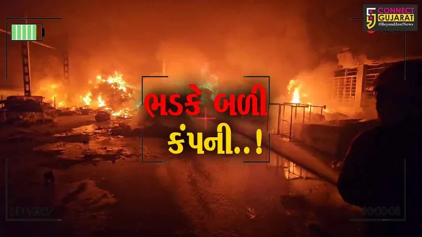 વડોદરા : પોર GIDCની હિન્દુસ્તાન ફાયબર ગ્લાસ કંપનીમાં આગ ફાટી નીકળતા દોડધામ...
