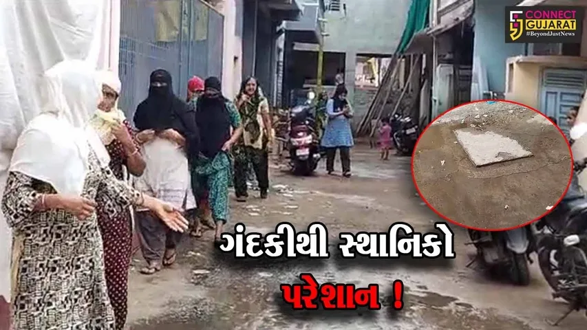 ભરૂચ: જંબુસરની નેશનલ પાર્ક સોસાયટીના રહીશો ઉભરાતી ગટર અને દુર્ગંધ મારતા પાણીથી પરેશાન