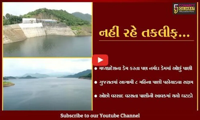 નર્મદા : હાલ, મઘ્યપ્રદેશના ડેમ કરતા પણ નર્મદા સરોવરમાં પાણીનો પૂરતો સંગ્રહિત જથ્થો..!