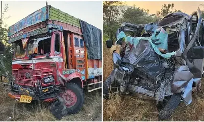 મહારાષ્ટ્ર: મુંબઈ-ગોવા હાઈવે પર કાર અને ટ્રક વચ્ચે ગમખ્વાર અકસ્માત, 9ના મોત..!