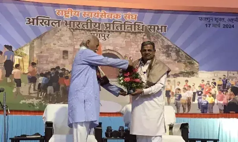 દત્રાતેય હોસબાલે ફરી બન્યા RSSના સરકાર્યવાહ