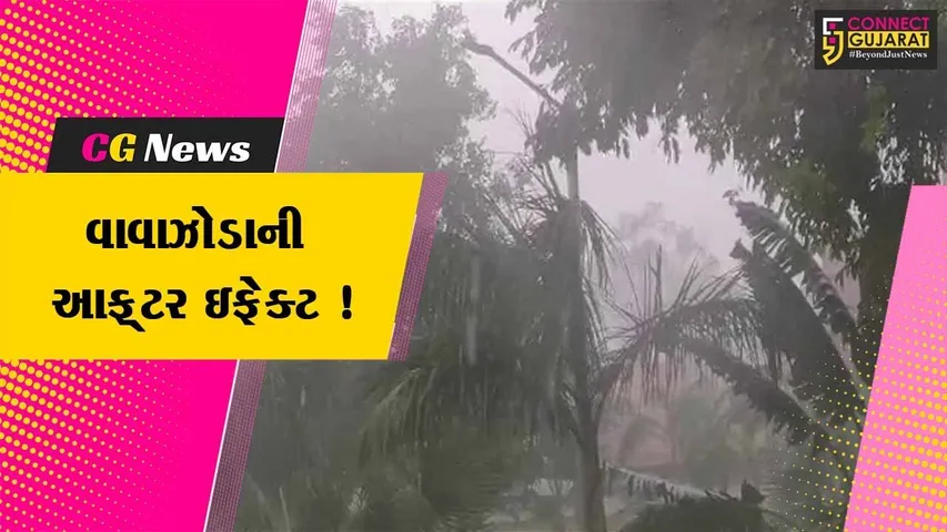 સાબરકાંઠા: બિપરજોય વાવાઝોડાની અસર,ઠેર ઠેર વરસાદ વરસ્યો