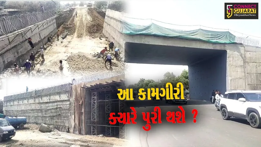 અંકલેશ્વર: ONGC બ્રિજના નવ નિર્માણની મંથરગતિએ ચાલતી કામગીરી, ટ્રાફિકનો વિકટ પ્રશ્ન