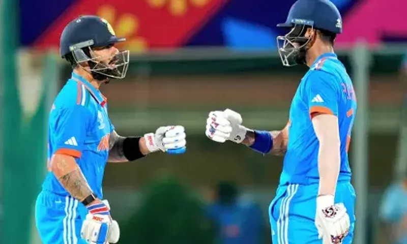 વર્લ્ડકપ 2023: ભારતે ઓસ્ટ્રેલિયાને 6 વિકેટે હરાવ્યું, કે.એલ રાહુલે અણનમ 97 રન બનાવ્યા