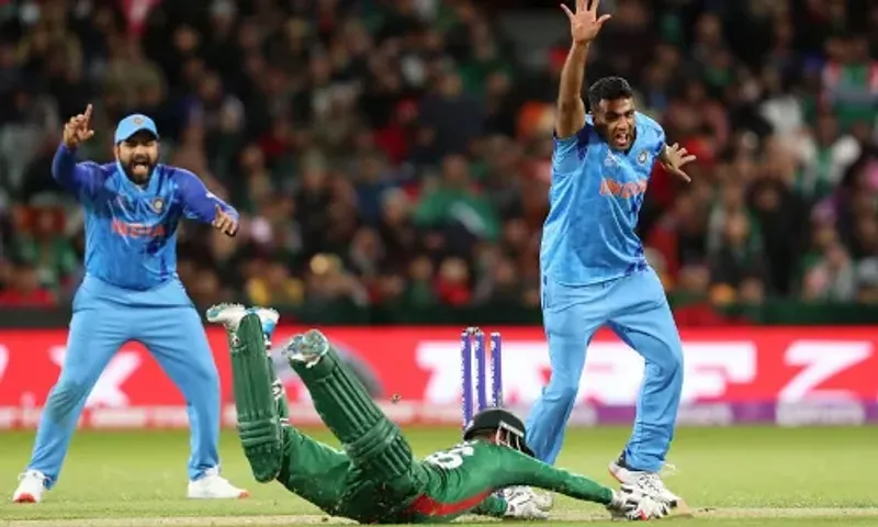 IND vs BAN: T20 વર્લ્ડ કપમાં ભારતની ત્રીજી જીત, વરસાદથી પ્રભાવિત મેચમાં બાંગ્લાદેશને 5 રનથી હરાવ્યું