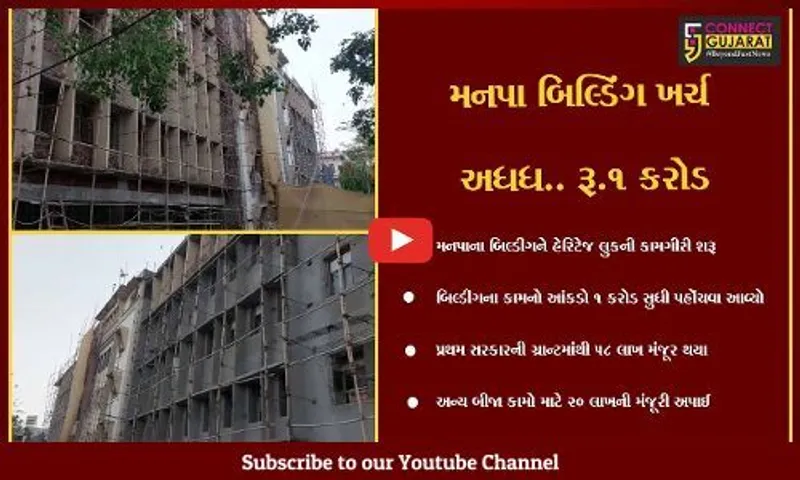 ભાવનગર : મનપા બિલ્ડીંગને હેરિટેઝ લૂક આપવાનું કાર્ય શરૂ, રૂ. 1 કરોડનો ખર્ચ થતાં વિપક્ષે કર્યા આકરા પ્રહાર