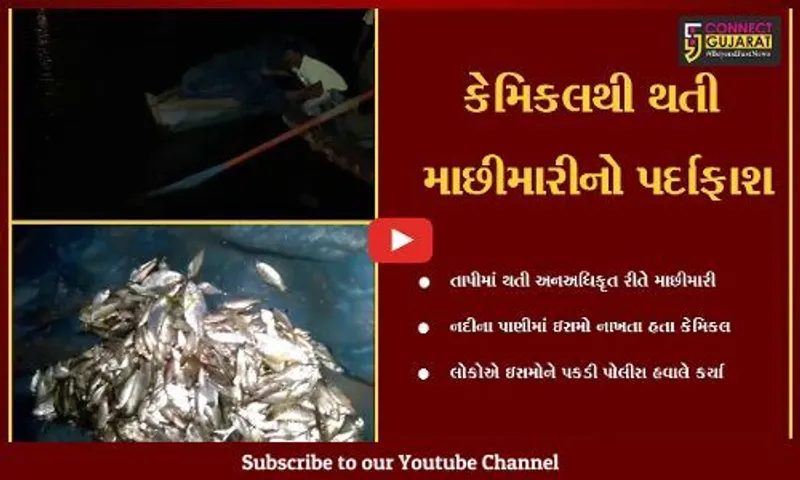 સુરત : તાપી નદીના પાણીમાં ઝેરી કેમિકલ ભેળવીને માછીમારી કરતાં ઇસમો ઝડપાયા…