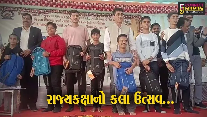 અમરેલી : વિદ્યાસભા કેમ્પસમાં શિક્ષણ મંત્રી પ્રફુલ પાનસુરીયાની ઉપસ્થિતીમાં યોજાયો રાજ્યકક્ષાનો કલા ઉત્સવ...