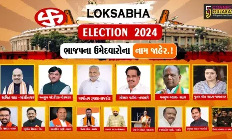 ગુજરાતની 26 લોકસભા બેઠક પૈકી ભાજપના 15 ઉમેદવારના નામની જાહેરાત, મનસુખ વસાવા સતત 7મી વખત ભરૂચ બેઠક પરથી લડશે