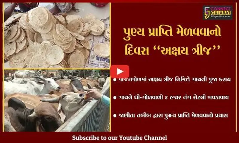 ભરૂચ : અક્ષય ત્રીજ નિમિત્તે પાંજરાપોળની ગૌ માતાઓને 4 હજાર રોટલી ખવડાવી તબીબે પુણ્ય મેળવ્યું