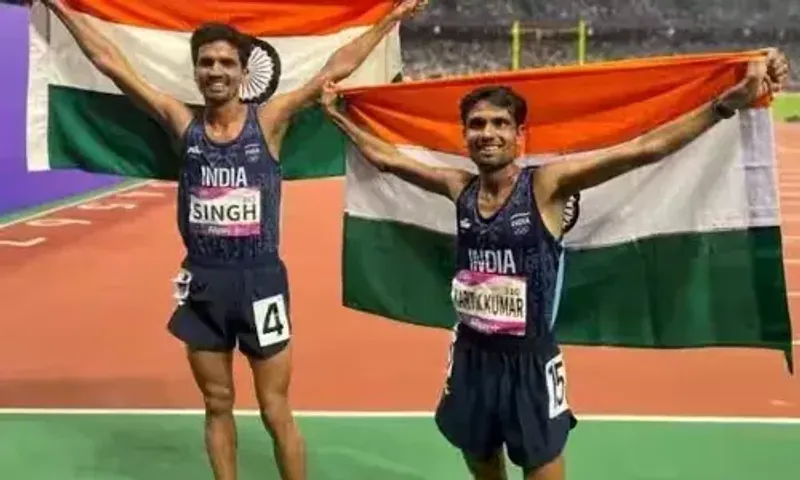 એશિયન ગેમ્સ : ભારતે 10,000 મીટર દોડ સ્પર્ધામાં બે મેડલ કર્યા કબજે, કાર્તિક અને ગુલવીરે રચ્યો ઇતિહાસ