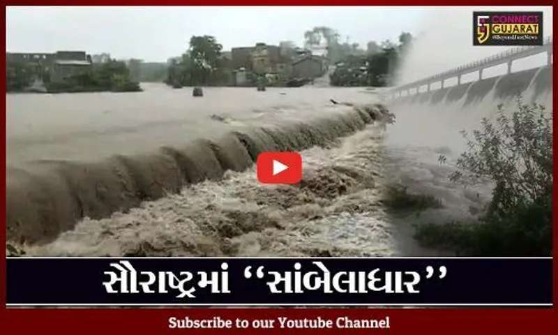 સૌરાષ્ટ્રભરમાં "શ્રીકાર" વરસાદ, પાણી ફરી વળતાં અનેક વિસ્તારોમાં જળબંબાકાર
