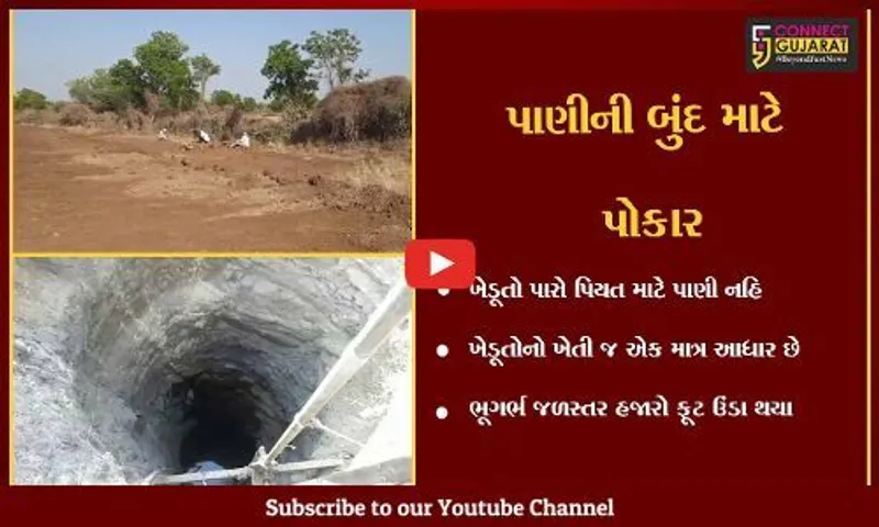ભાવનગર : સિંચાઇ માટે પાણી નહીં ખેડૂતોના વલખાં, ભૂગર્ભ જળસ્તર પણ હજારો ફૂટ જમીન નીચે પહોચ્યું