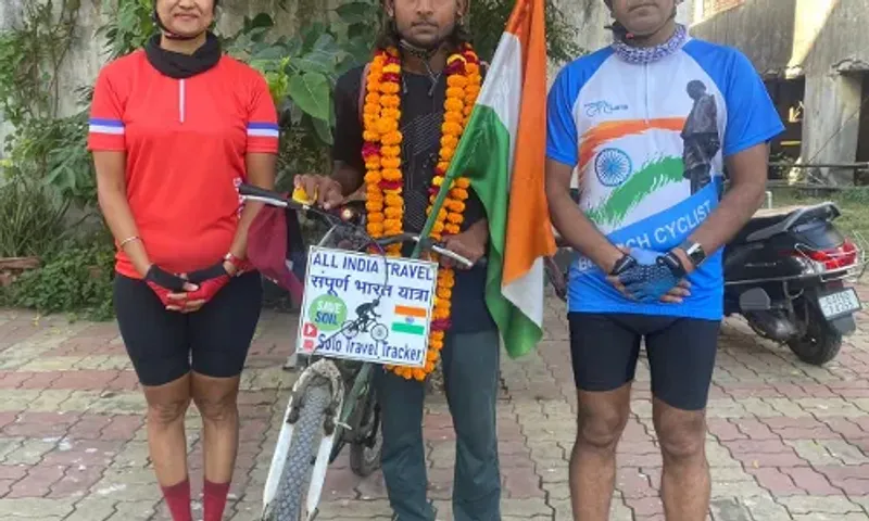 ભરૂચ: ભારત ભ્રમણ પર નિકળેલ સાયકલયાત્રીઓનું કરાયું સ્વાગત