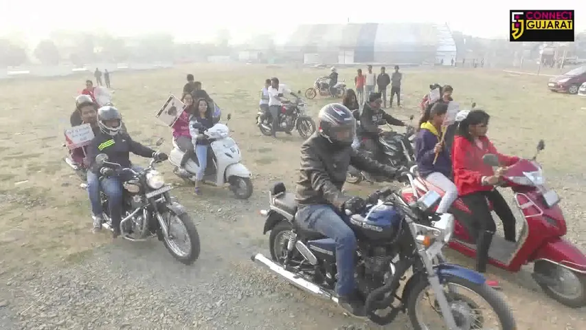 અંકલેશ્વરમાં બેટી બચાવો બેટી પઢાવોના ઉદ્દેશ્ય સાથે બાઈકર્સ ની રેલી યોજાઈ