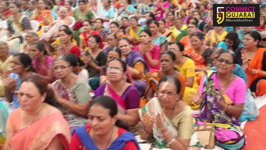 અંકલેશ્વરમાં શ્રી ગુરુલીલામૃત સપ્તાહની પુર્ણાહુતી પ્રસંગે વૃદ્ધાશ્રમના વૃદ્ધોએ પણ લીધો લ્હાવો