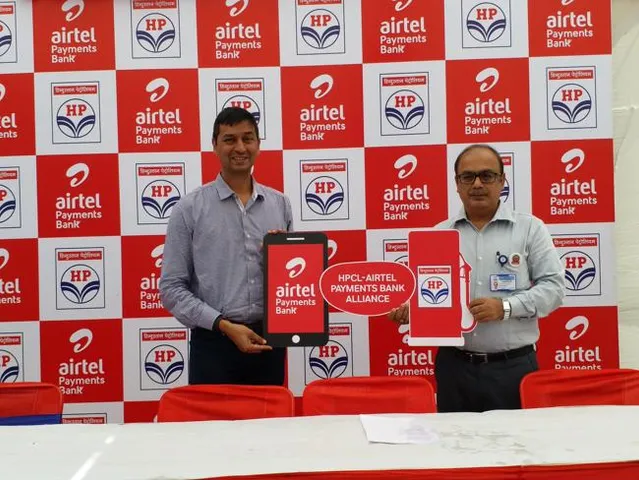રાજ્યમાં ડિજિટલ પેમેન્ટસને ગતિ આપવા માટે એરટેલ પેમેન્ટસ બેંક અને એચપીસીએલે ભાગીદારી કરી