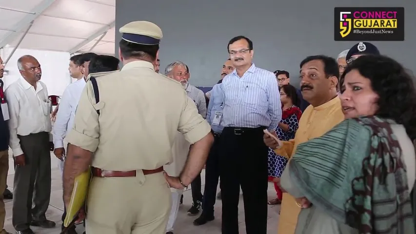 ભરૂચ પીએમ મોદીની સભા સ્થળનું નિરીક્ષણ કરતા ગૃહરાજ્ય મંત્રી પ્રદીપસિંહ જાડેજા