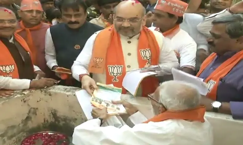 રાજ્યમાં મહાસંપર્ક અભિયાનની શરૂઆત કરાવતા ભાજપનાં રાષ્ટ્રીય અધ્યક્ષ અમિત શાહ