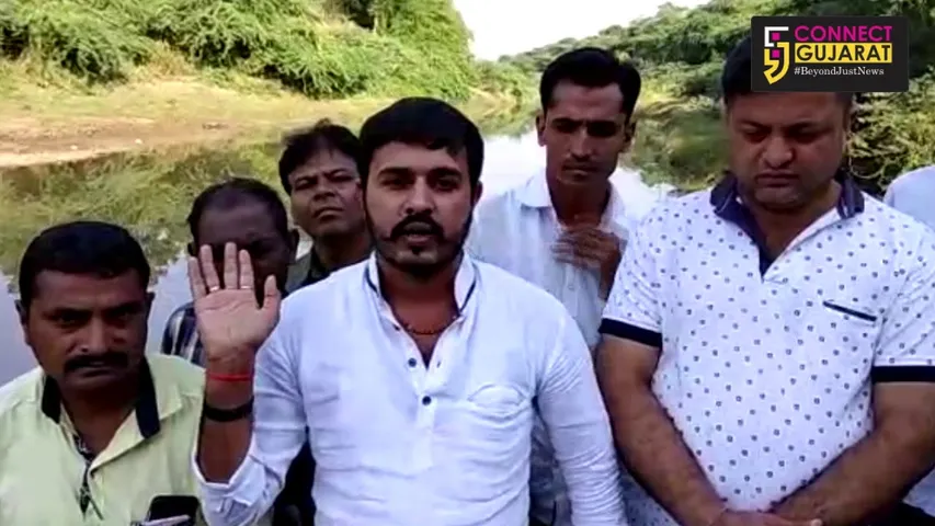 વાલિયામાં રસ્તો અને કિમ નદી પરનો પુલ નહિ બનતા ગ્રામજનોની ચૂંટણી બહિષ્કારની ચીમકી