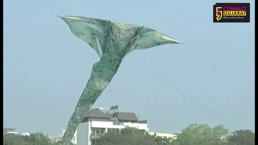 રાજકોટ મહાનગર પાલિકા આયોજીત આંતરરાષ્ટ્રીય પતંગ મહોત્સવમાં વિદેશી સહેલાણીયો બન્યા આકર્ષણનું કેન્દ્ર