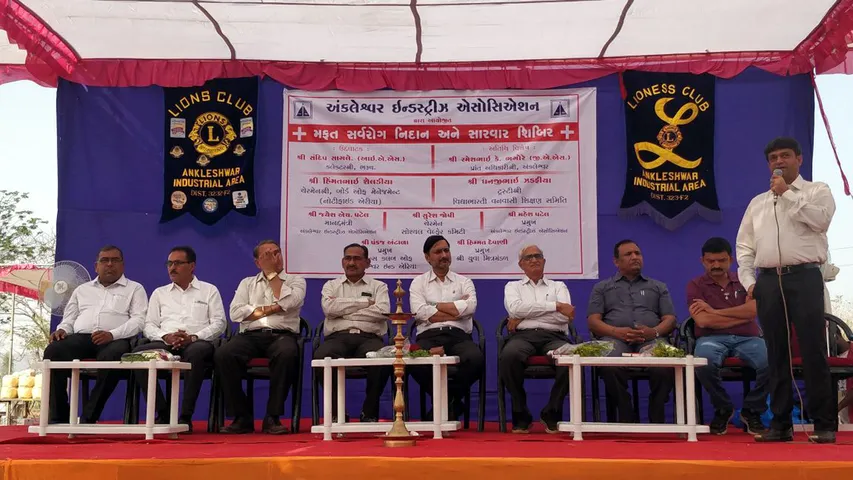 અંકલેશ્વર ઉદ્યોગ મંડળ દ્વારા નેત્રંગના કાકળકુઈ ખાતે સર્વરોગ નિદાન કેમ્પ યોજાયો