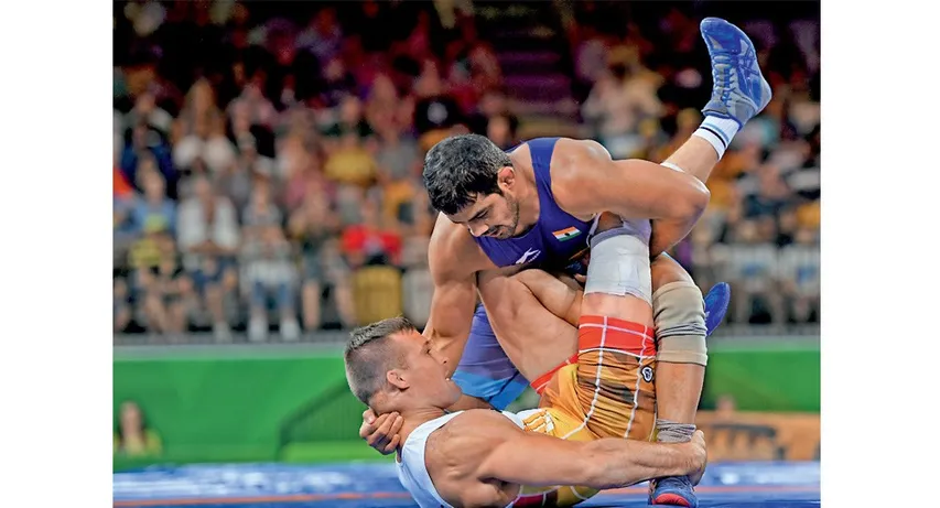 સ્ટાર રેસલર સુશીલકુમારે 21માં કોમનવેલ્થ ગેમ્સમાં ભારતને વધુ એક ગોલ્ડ અપાવ્યો 