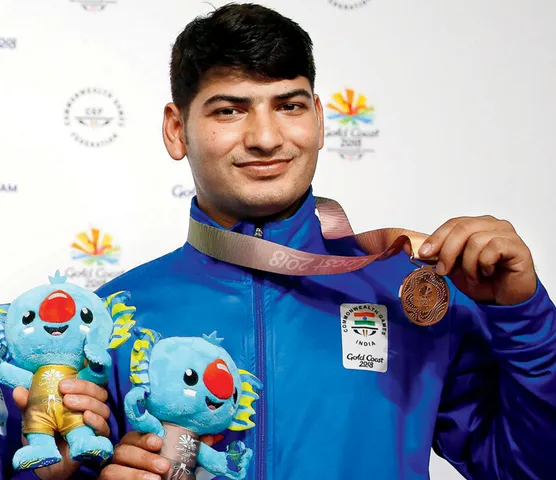 21માં કોમનવેલ્થ 2018ના શુટીંગમાં મિથરવાલે મેળવ્યો બ્રોન્ઝ મેડલ