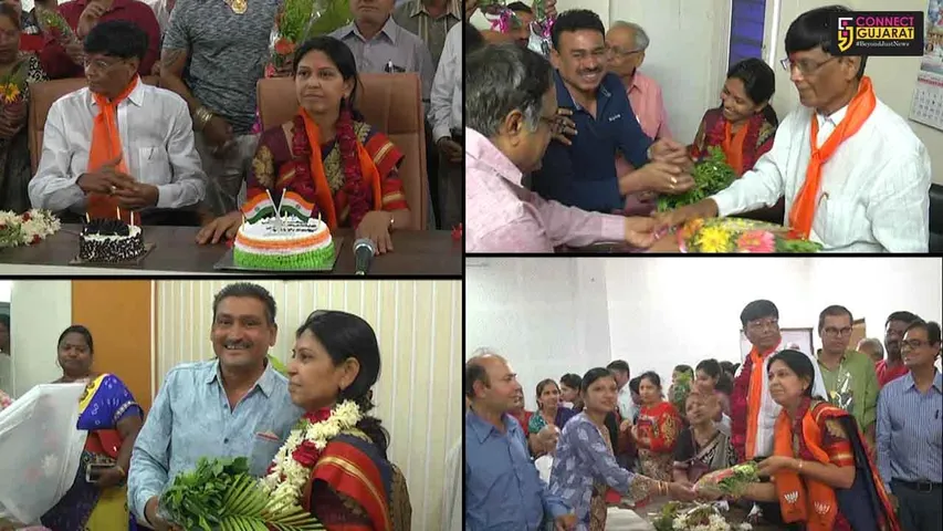 ભરૂચ પાલિકામાં નવા પ્રમુખ-ઉપપ્રમુખે ચાર્જ સંભાળ્યો, જૂના પ્રમુખને વિદાય શુધ્ધાં ન અપાયી