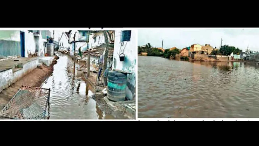 ઘોઘામાં દરિયાના ખારા પાણી ઘૂસી આવ્યા ઘરમાં