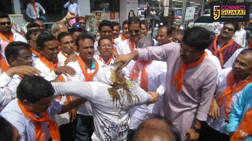 કોંગ્રેસી નેતાની ટીપ્પણી સંદર્ભે ભરૂચ જિલ્લા ભાજપ દ્વારા વિરોધ પ્રદર્શન