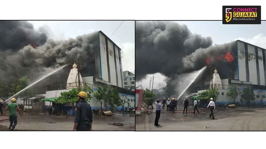 સુરત પાંડેસરા જીઆઇડીસીની મારૂતિ મીલમાં ભીષણ આગ