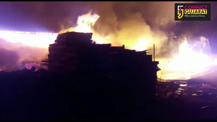 અંકલેશ્વરની ભગવતી વુડ ઇન્ડસ્ટ્રિઝમાં આગ થી દોડધામ