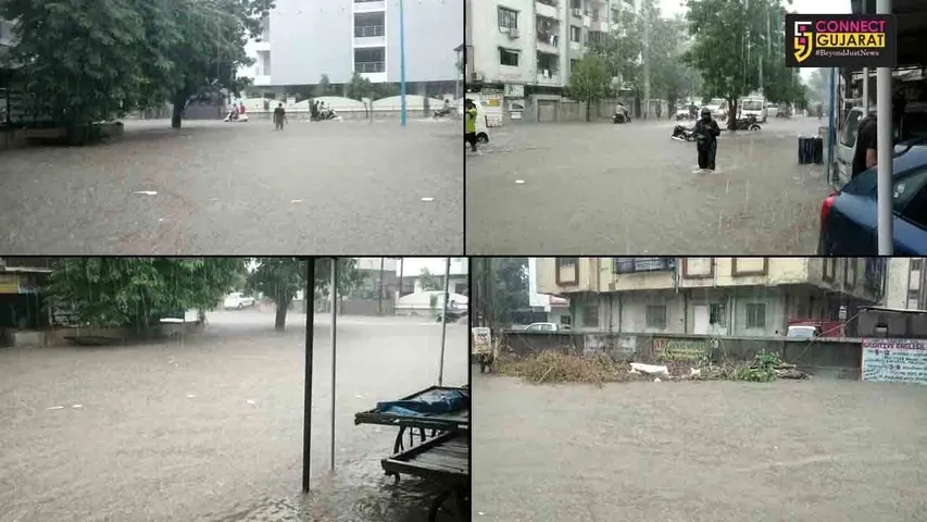 ભરૂચ-અકલેશ્વરમાં વરસાદથી માર્ગો ઉપર બે ફૂટ પાણી ભરાયાં, સર્જાયો ટ્રાફિકજામ