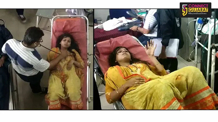 ભરૂચઃ સાસરિયાનાં ત્રાસથી કંટાળેલા પતિ-પત્નીનો નર્મદામાં મોતનો ભૂસકો, પત્નીનો બચાવ