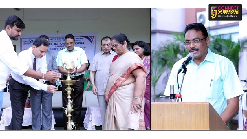 અંકલેશ્વરઃ રાજ્ય કક્ષાની અન્ડર-16 ફૂટબોલ ટુર્નામેન્ટનો પ્રારંભ, 23 ટીમો સામસામે ટકરાશે